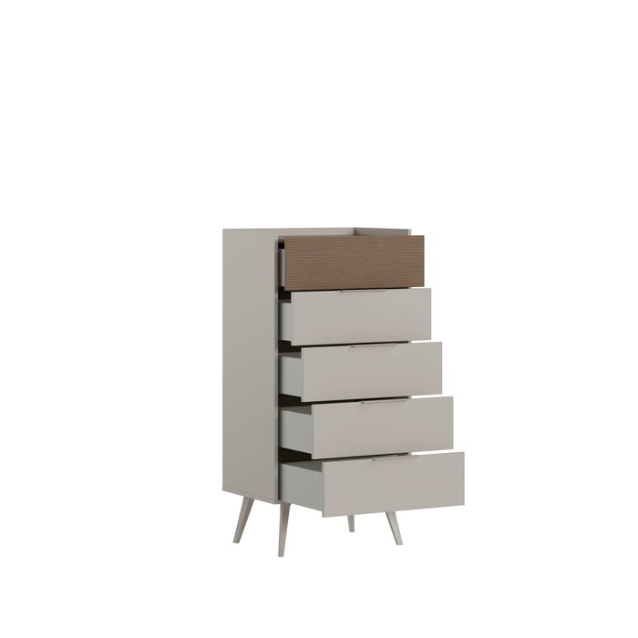 Hanah Home Milano 5 Cómoda de Visón con 5 Cajones